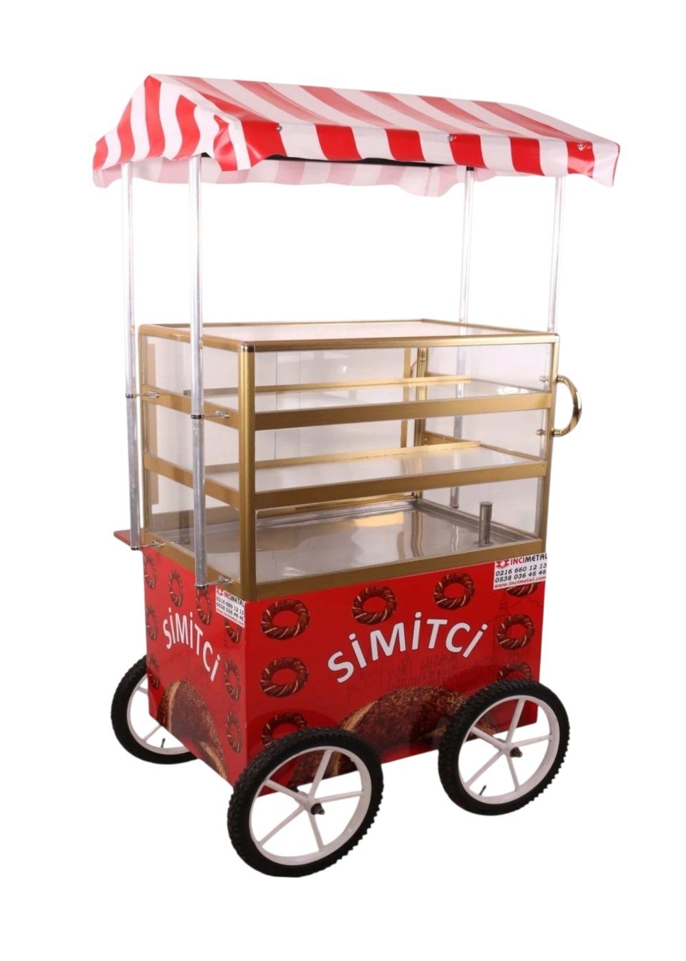 Tenteli Isıtmalı Simit Arabası (Model Tenteli Esenler)