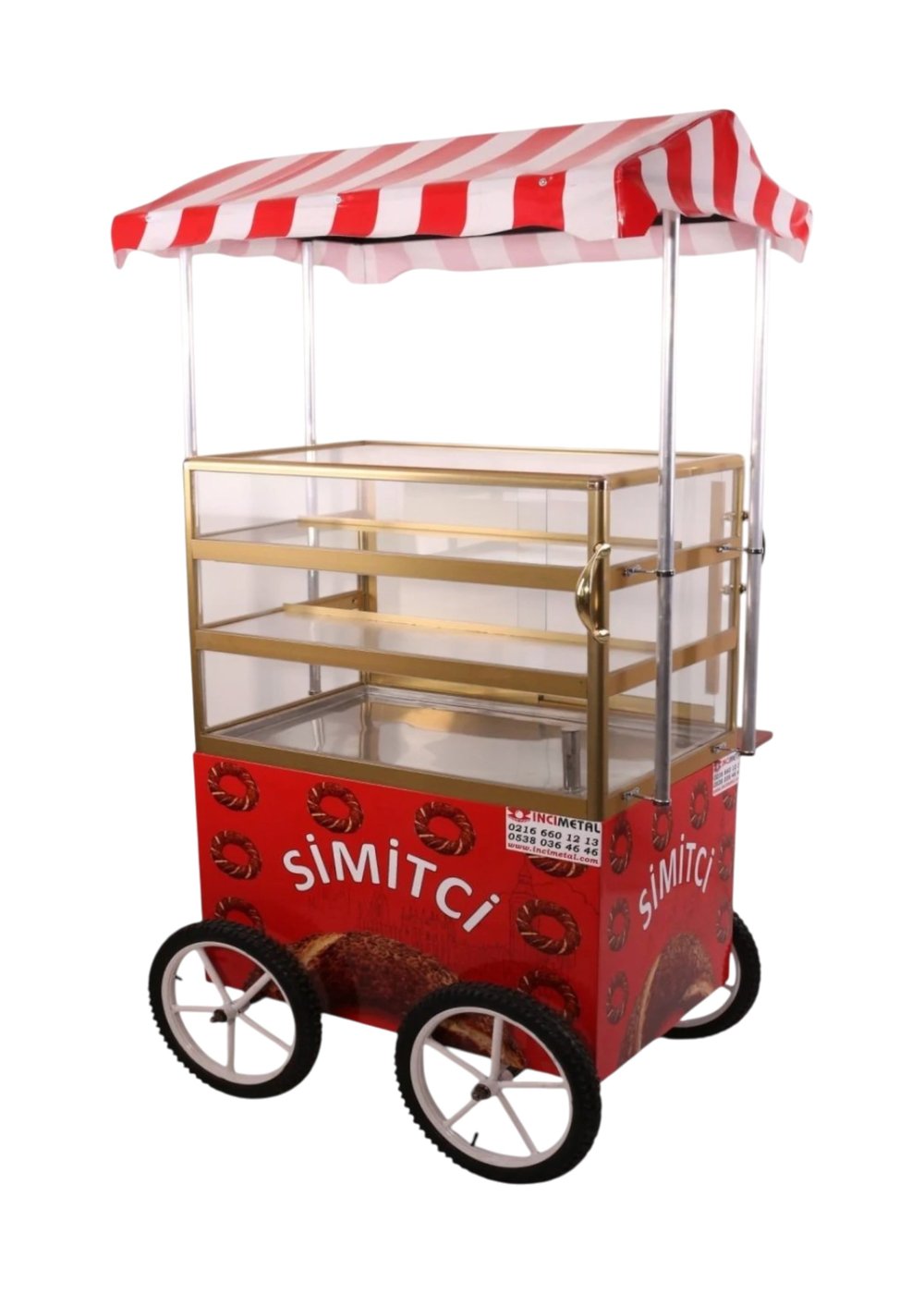 Tenteli Isıtmalı Simit Arabası (Model Tenteli Esenler)