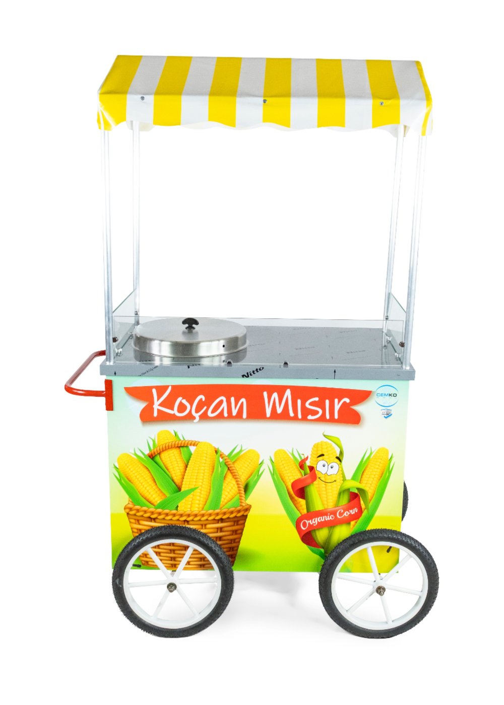 Tüplü Süt Mısır Koçan Mısır Arabası 60X100 50 lt Kazan (Model Tunceli)