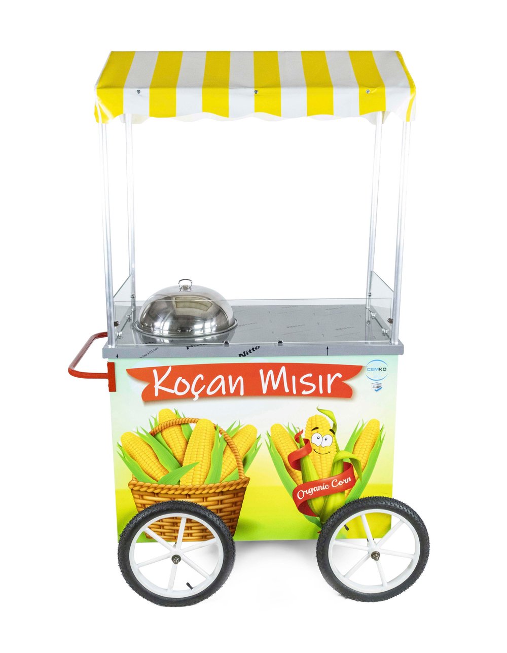Tüplü Süt Mısır Koçan Mısır Arabası 60X100 36 Lık Kazan (Model Sakarya)
