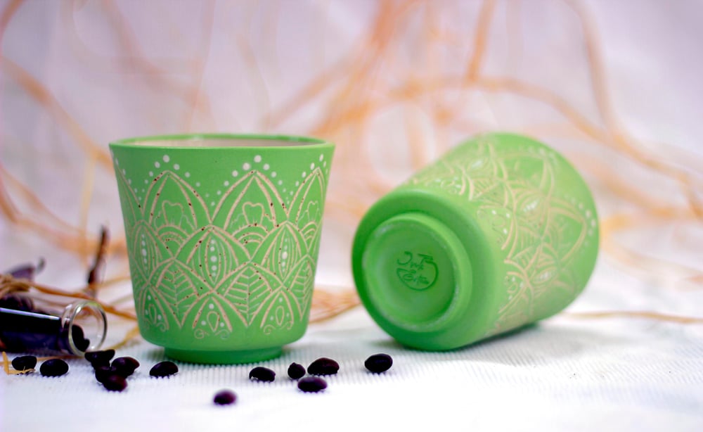 MANDALA MUG GREEN