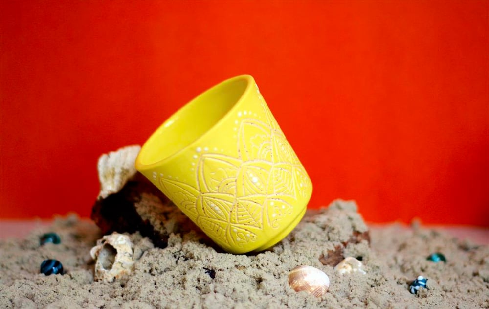 MANDALA MUG YELLOW
