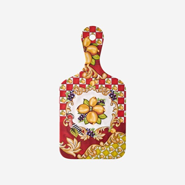 Capri Kırmızı Limon Buketi Kesme Tahtası 25cm