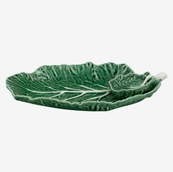 Lahana Formlu Sosluklu Servis Tabağı 28 cm 