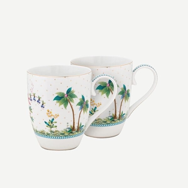 Pip Studio Beyaz Porselen Kupa Seti 350 Ml 51002248
