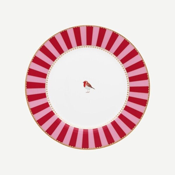 Pip Studio Kırmızı Pembe Porselen Kahvaltı Tabağı 21 Cm 51001026
