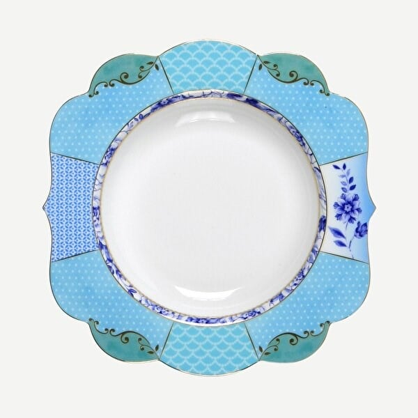 Pip Studio Mavi Porselen Çukur Tabak 23,5 Cm 51001098