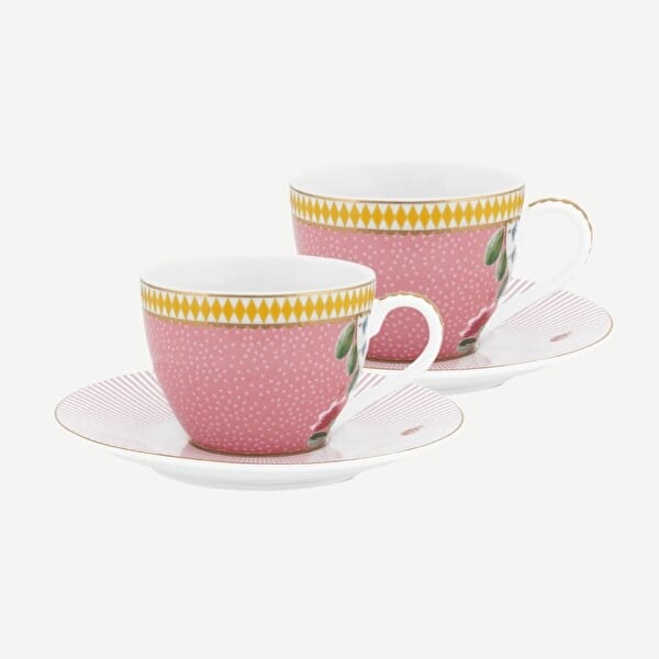 Pip Studio Pembe Porselen Kahve Fincan Seti 120 Ml 51004107