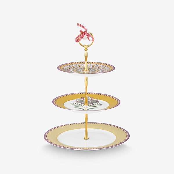 Pip Studio Sarı Porselen Kek Standı 26,5 Cm 51018179