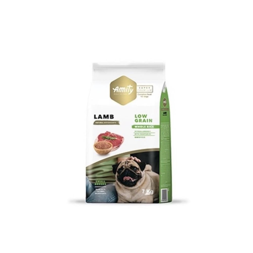 Amıty Süper Premium Low Düşük Tahıllı Yetişkin Mini Adult Kuzu Etli Köpek Maması 7 Kg