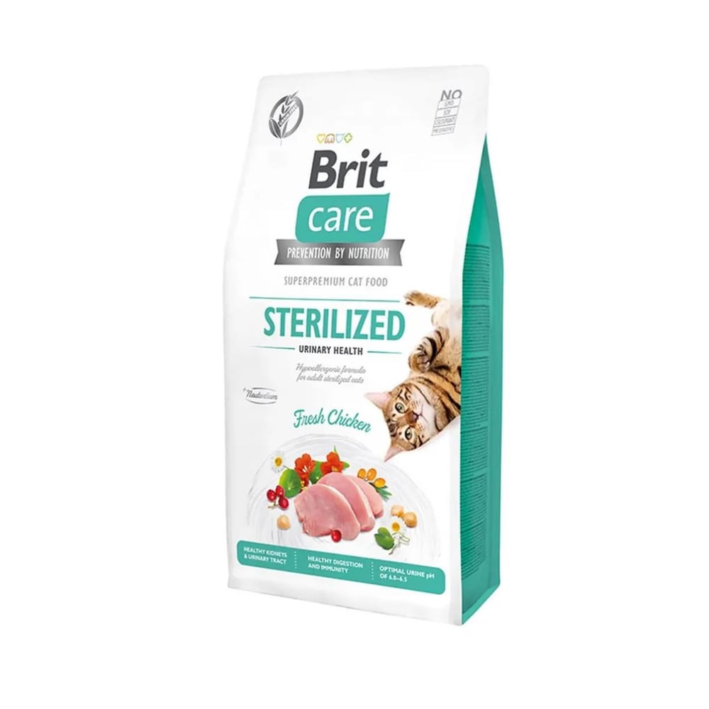Brit Care Hypo-Allergenic Üriner Sistem Sağlığı için Tahılsız Kısırlaştırılmış Kedi Maması 7kg