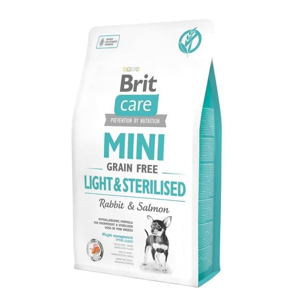 Brit Care Tahılsız Mini Light Sterillised Tavşanlı Köpek Maması 2 kg