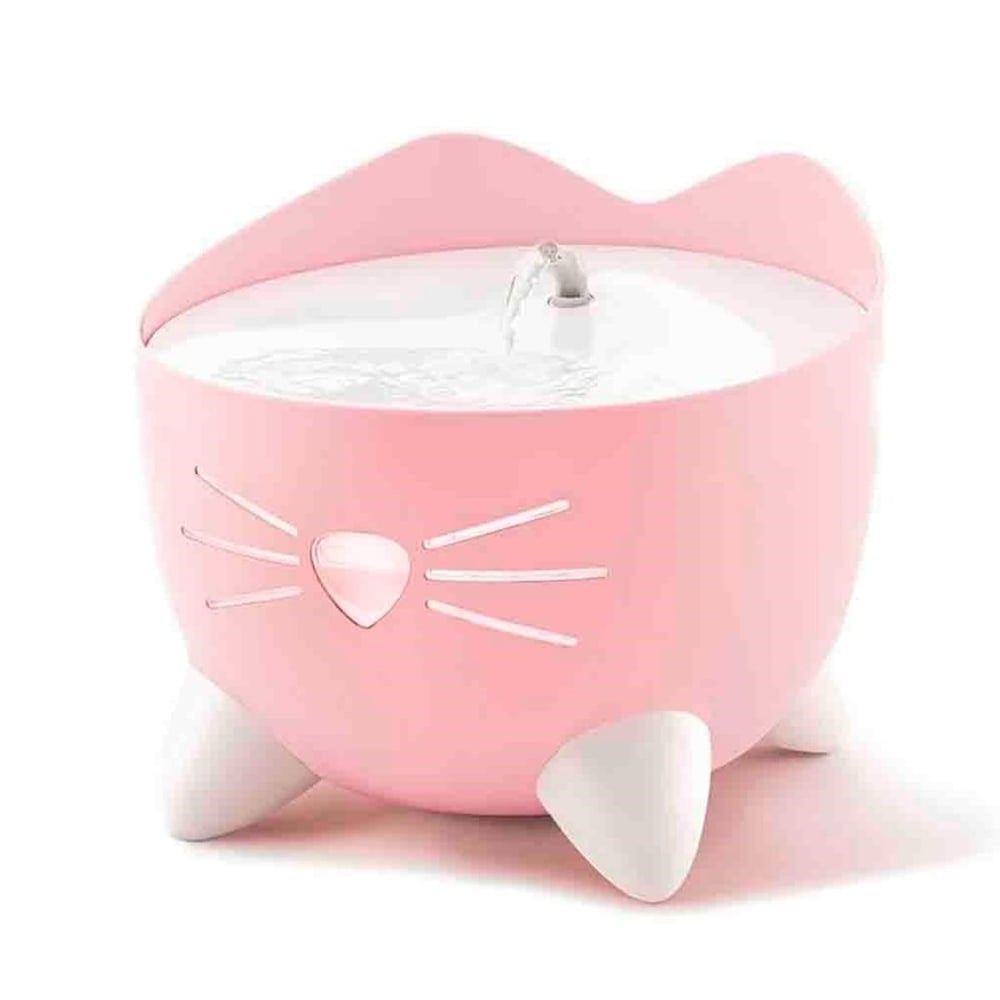 Catit Pixi Fountain Led Seviye Göstergeli Otomatik Kedi Su Sebili Pembe 2.5  Lt