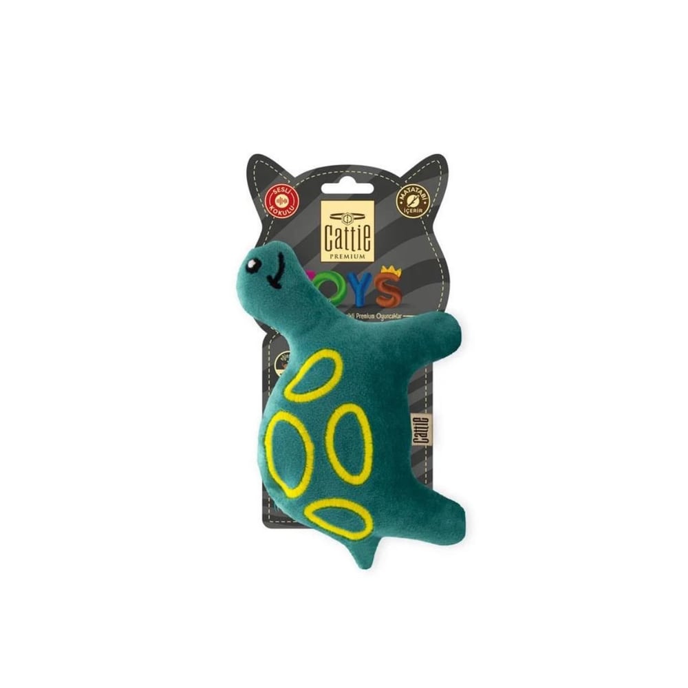 CATTİE MATATABİ İÇERİKLİ KEDİ OYUNCAĞI PELUŞ KAPLUMBAĞA 15CM