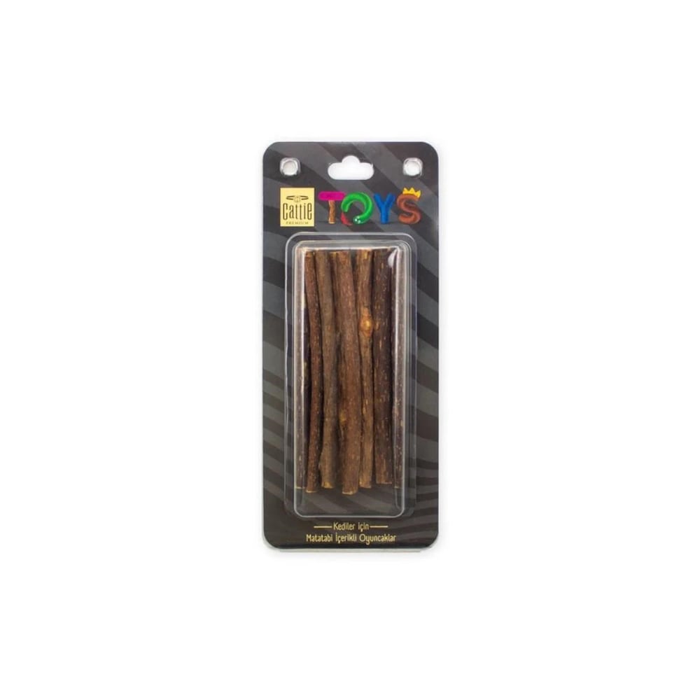 CATTİE MATATABİ İÇERİKLİ KEDİ OYUNCAĞI KALIN ÇUBUK 12CM 12 Lİ