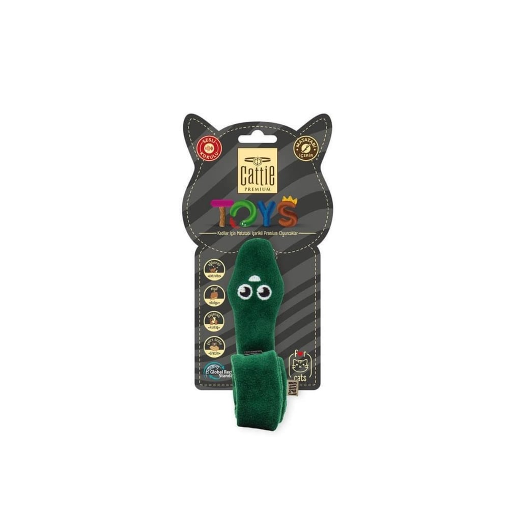 CATTİE MATATABİ İÇERİKLİ KEDİ OYUNCAĞI PELUŞ YILAN 33CM