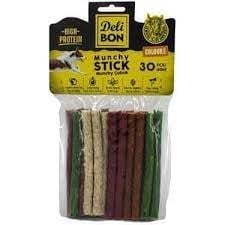 DELİBON DERİ MUNCHY ÇUBUK ORTA BOY 30Lİ PAKET KARIŞIK RENK KALINX30AD.