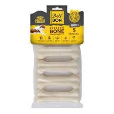 DELİBON DERİ PRES KEMİK 12CM S BOY 4LÜ PAKET BEYAZ 12CMX4AD.