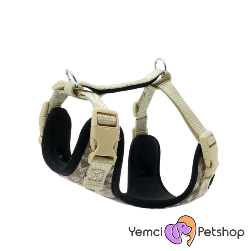 DOGGİE HAVALI DOKUMA GÖĞÜS TASMASI KAMUFLAJ 2,5X65-75CM