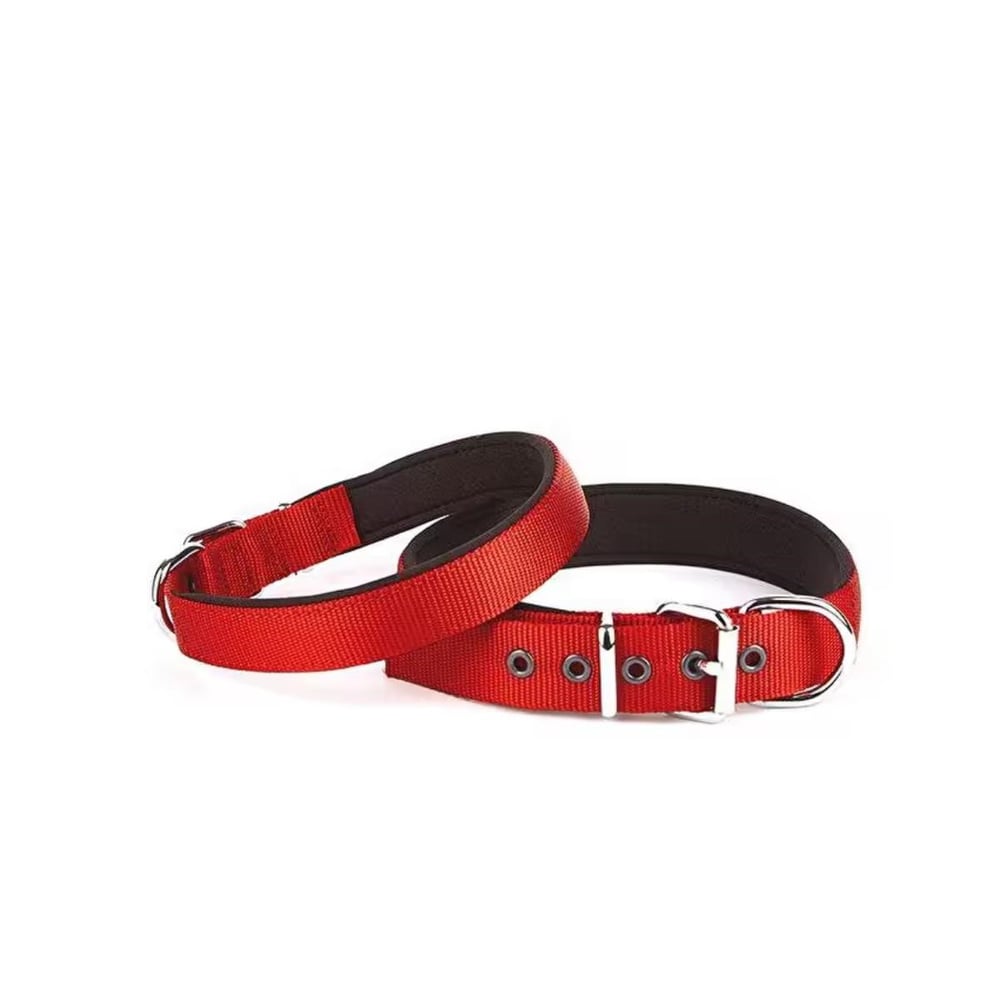 DOGGİE KONFOR DOKUMA BOYUN TASMASI KIRMIZI 4X52-60CM