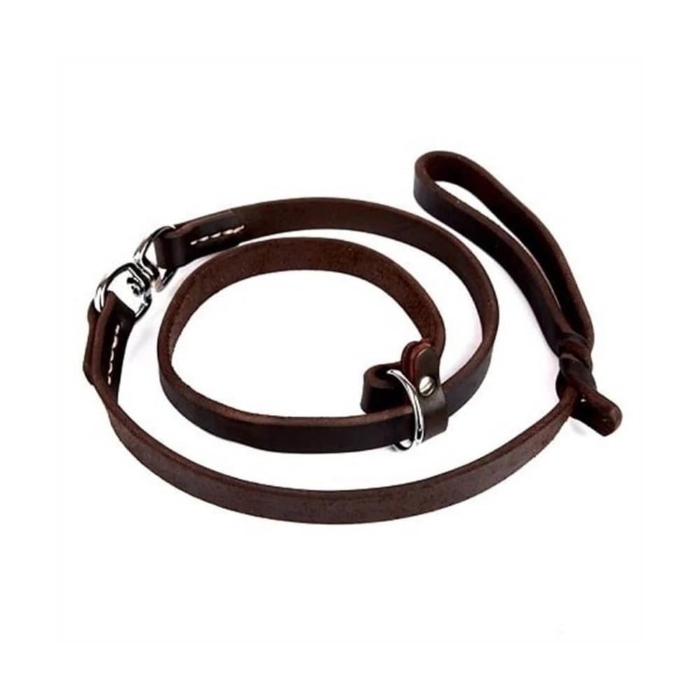 DOGGİE YAĞLI DERİ BOĞMALI EĞİTİM GEZDİRME YAĞLIKAHVE 1,1X150CM