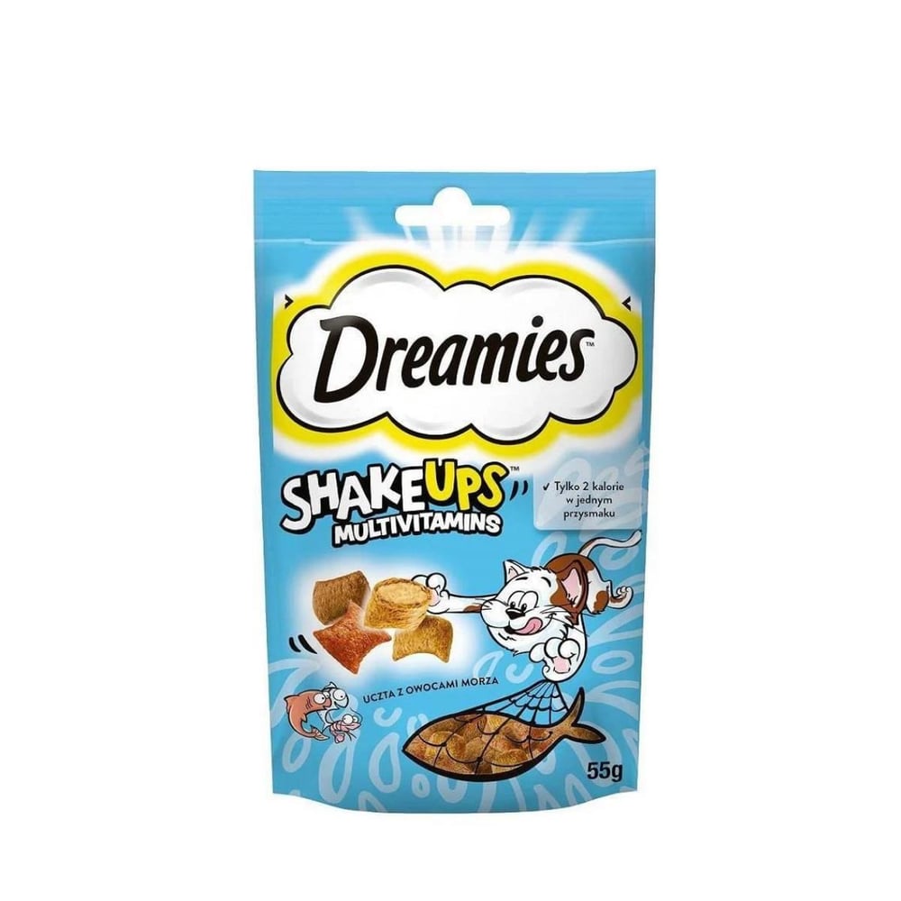 Dreamies Shake Ups Seafood Kedi Ödülü 55 Gr
