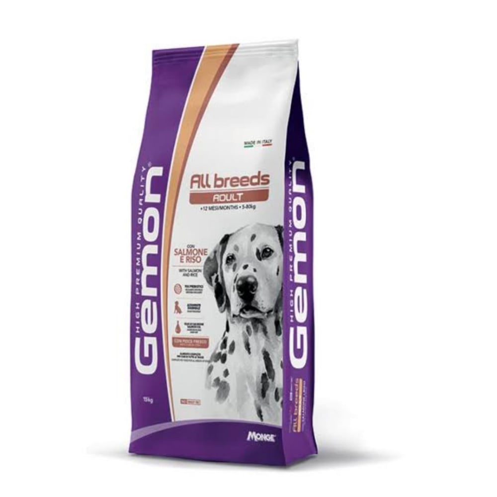 GEMON SOMONLU ORTA VE BÜYÜK IRK YETİŞKİN KÖPEK MAMASI 15 KG