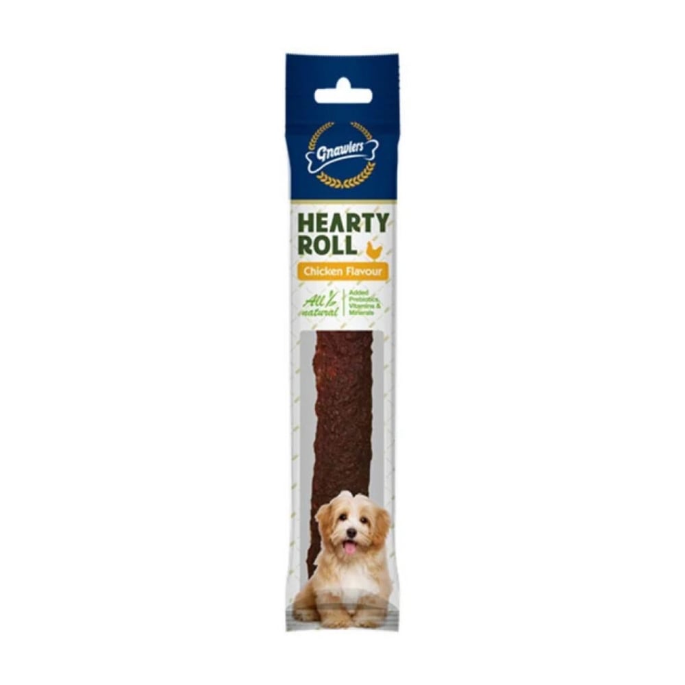 Gnawlers Hearty Roll Doğal Kolajen Tavuklu Köpek Ödül Kemiği 22,5cm 80gr