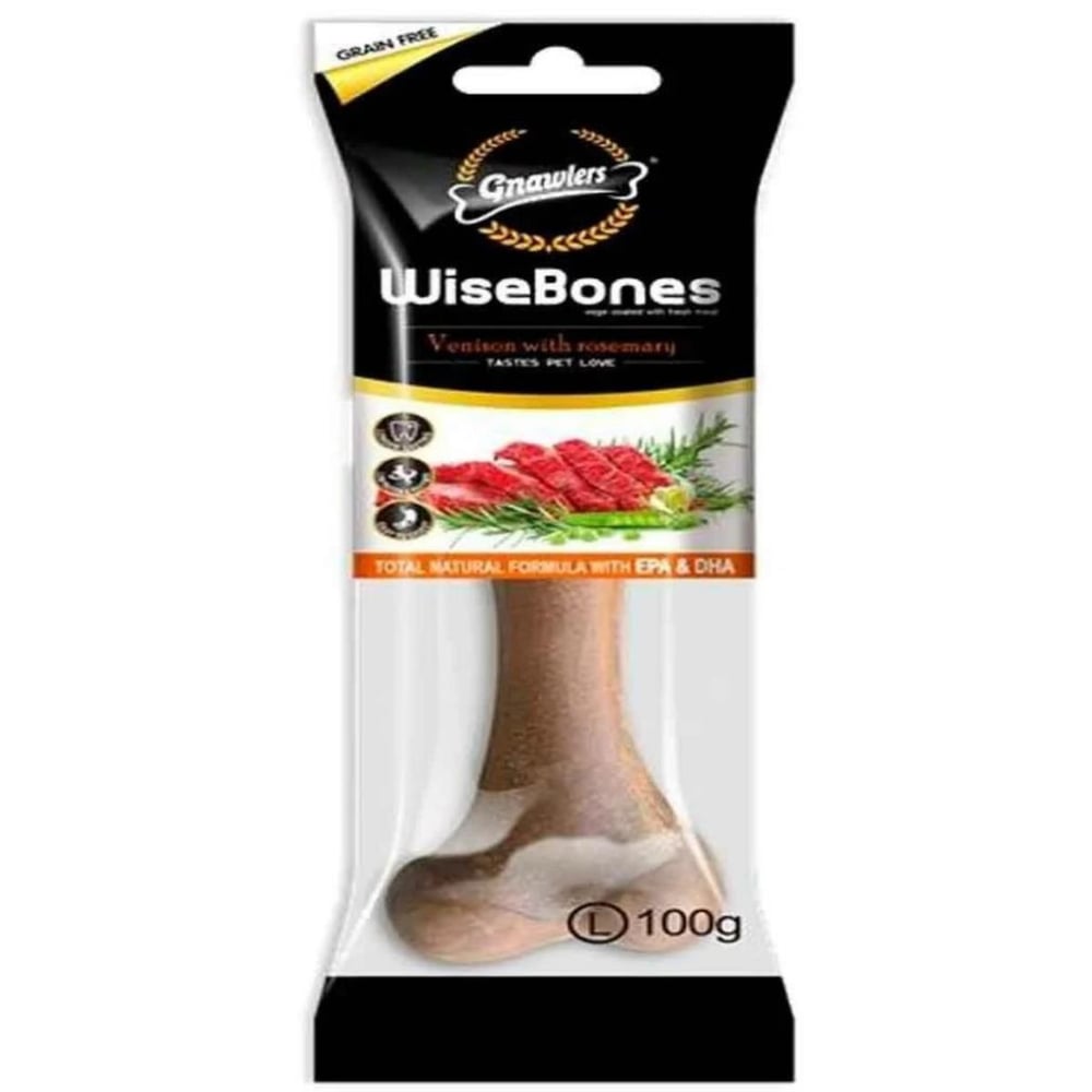 Gnawlers Wisebones Biberiye Ve Geyik Etli Köpek Ödülü Large