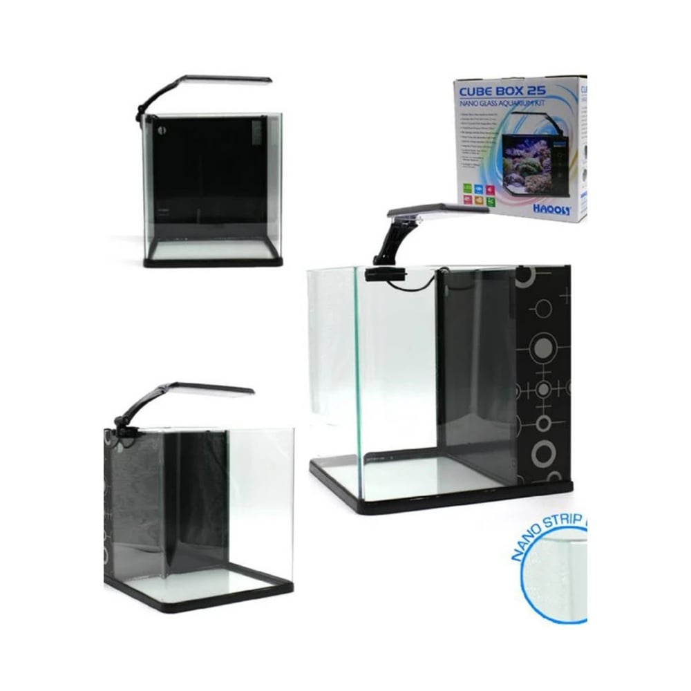 Haqos Cube Box 25 Led Aydınlatmalı Nano Akvaryum 25,5x27x27cm