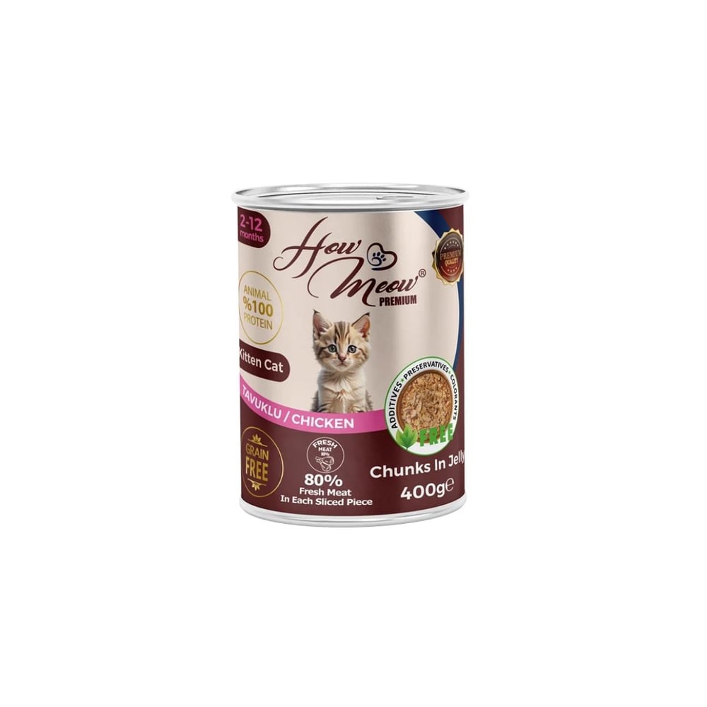 How Meow Jöleli Tavuklu Yavru Kedi Maması 400 Gr