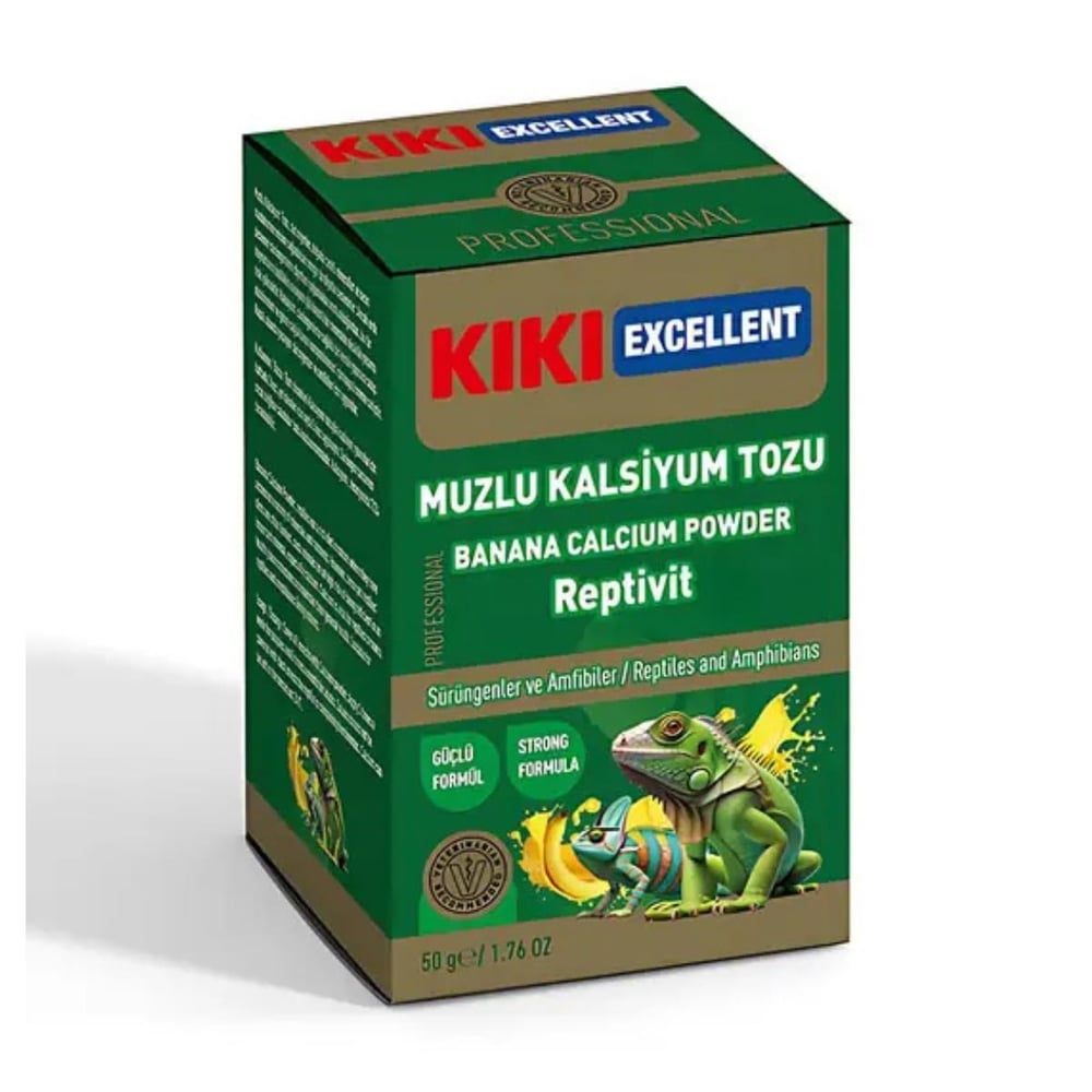 Kiki Excellent Repta-Vit Sürüngen Muzlu Kalsiyum Vitamini 100gr