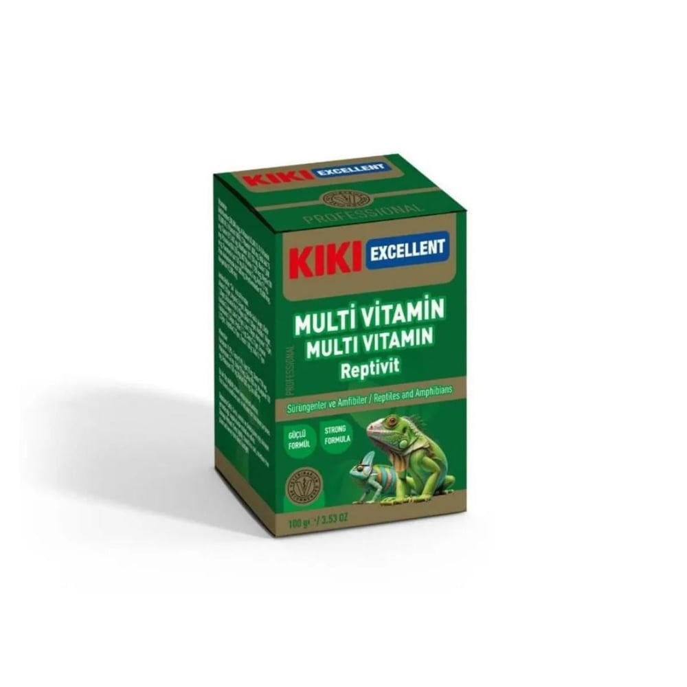 Kiki Excellent Sürüngen ve Amfibiler İçin Multivitamin Tozu 100 Gr