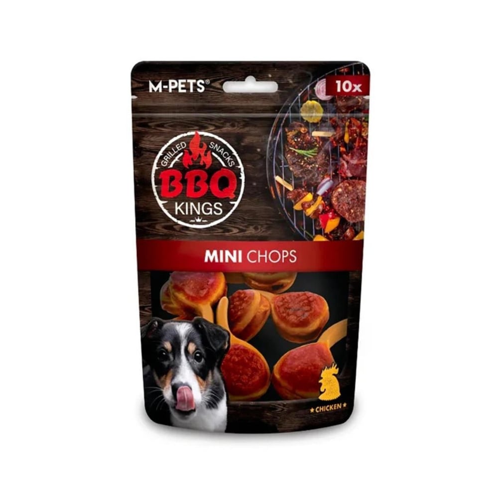 M-Pets BBQ Kings Mini Chops Tavuklu Mini Köpek Ödülü 135gr