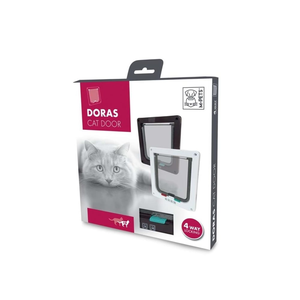 M-PETS DORAS KEDİ KAPISI 4 YOLLU BROWN 197MMX190MM