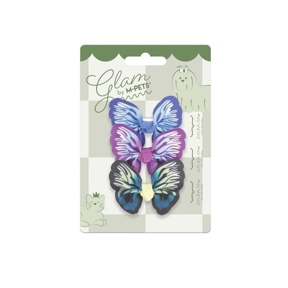 M-PETS GLAM KÖPEKLER İÇİN AKSESUAR TOKA BLUE/PURPLE/GREEN