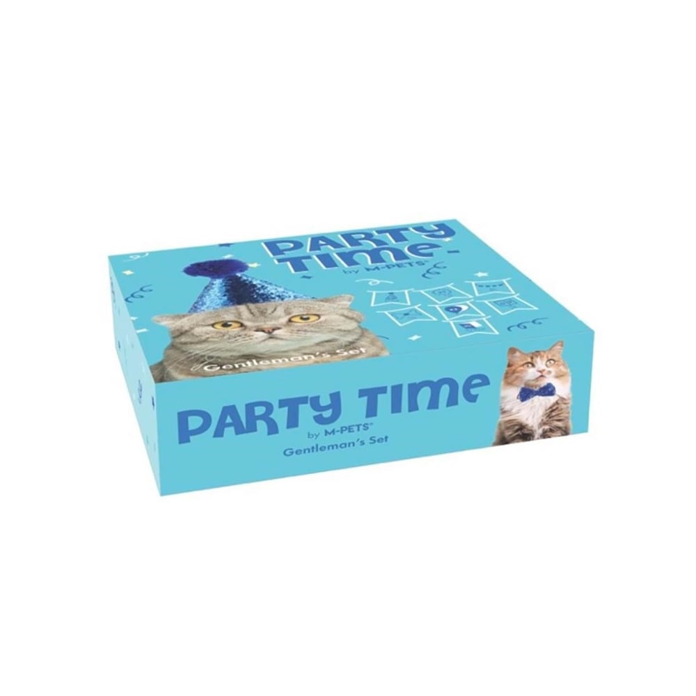 M-PETS PARTY TIME ERKEK KEDİLER İÇİN DOĞUM GÜNÜ SETİ