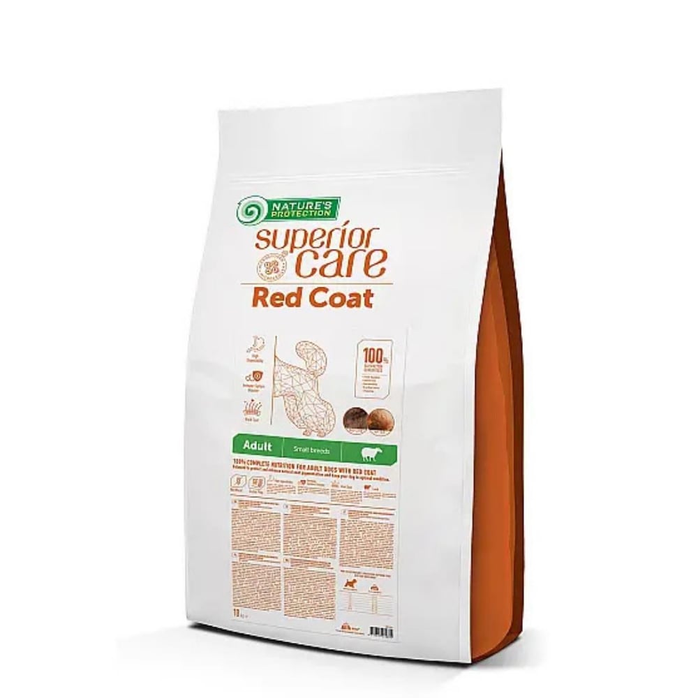 Nature's Protection Superior Care Kızıl/Kahverengi Tüylü Köpekler İçin Tahılsız Somonlu Küçük Irk Yavru Köpek Maması 10 kg