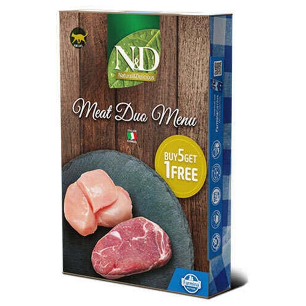 N&D Meat Duo Menü Kuzu ve Tavuk Etli 6'lı 70 gr Yetişkin Konserve Kedi Maması
