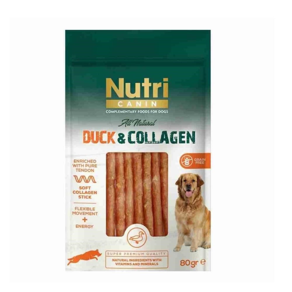 Nutri Canin Duck Collagen Stick Ördek Etli Köpek Ödülü 80 Gr