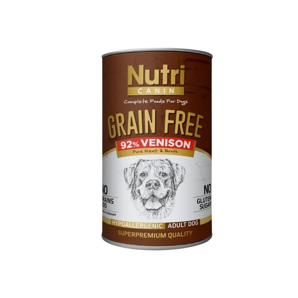 Nutri Canin Geyikli ve Patatesli Tahılsız Köpek Konservesi 400gr