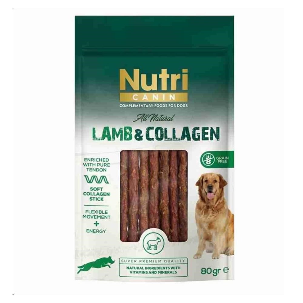 Nutri Canin Kuzu Etli ve Kolajenli Tahılsız Et Ödülü 80 Gr