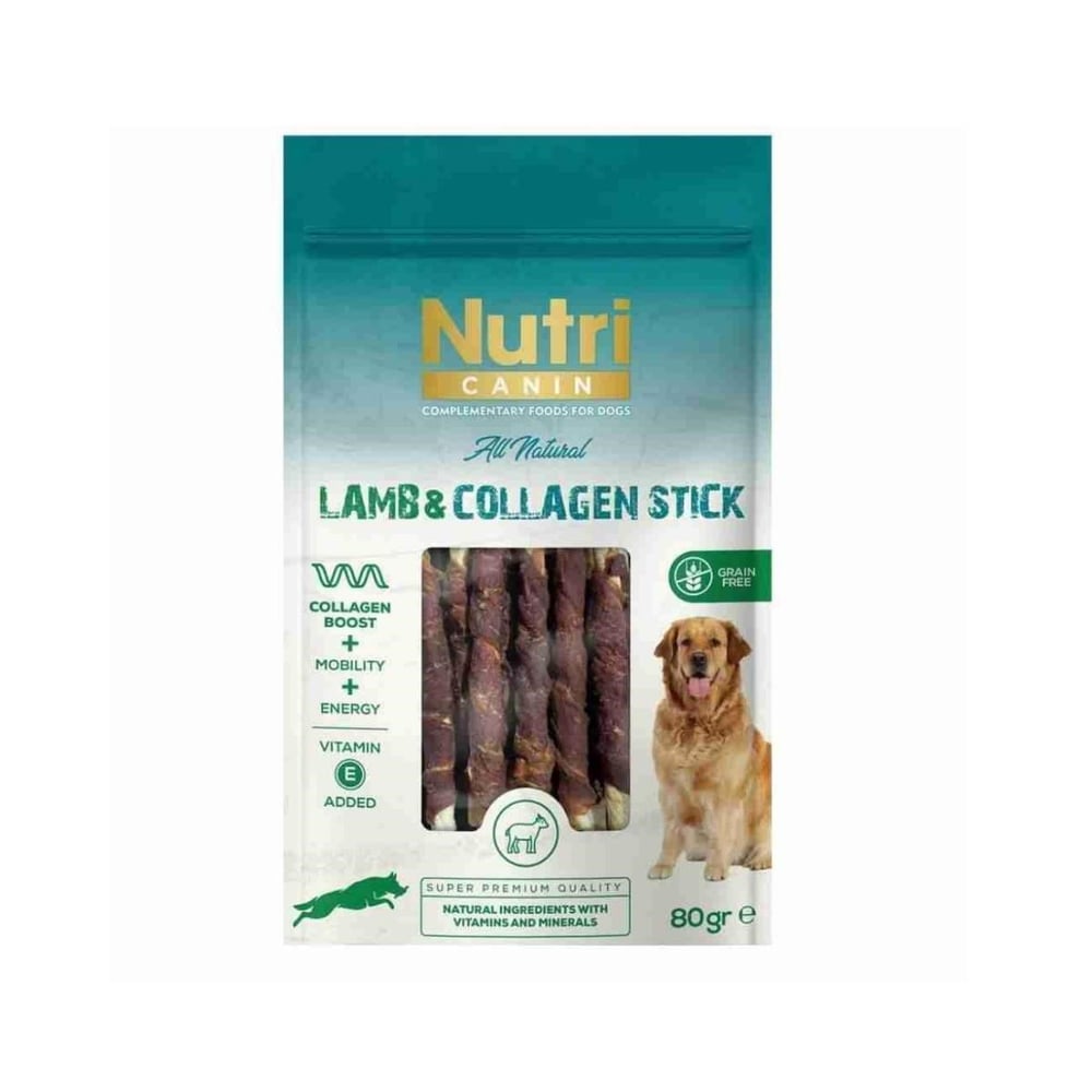 Nutri Canin Lamb Collagen Stick Kuzulu Köpek Ödülü 80 Gr