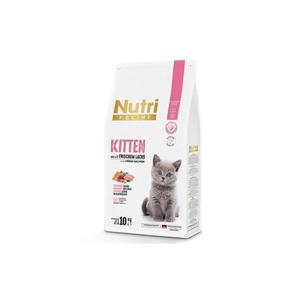 Nutri Feline Kitten Somonlu 10 kg Yavru Kedi Maması