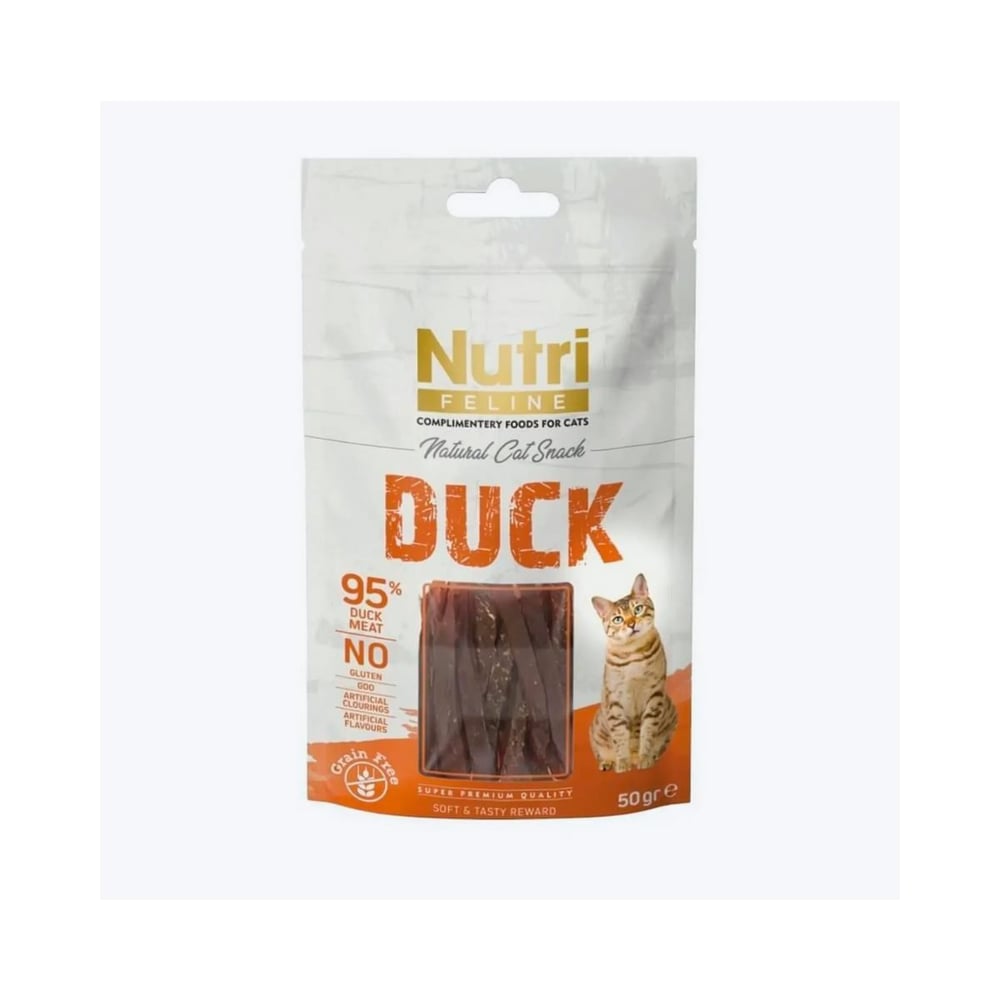 Nutri Feline Ördekli Şerit Kedi Ödüü 50 Gr