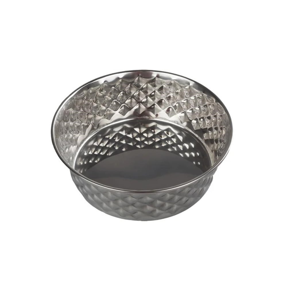 Oripet Elmas Desen Çelik Mama Kabı 21cm