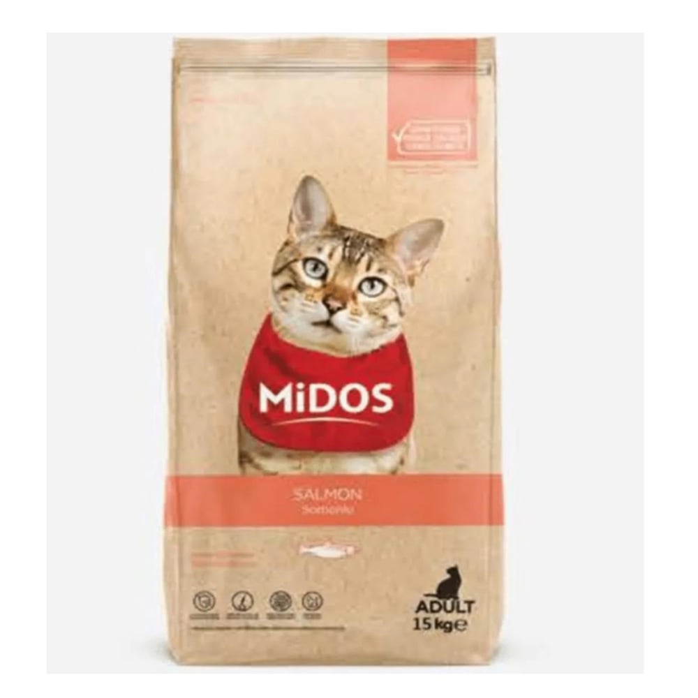 Peritas Midos 15 Kg Hassas Kediler Için Somonlu Yetişkin Kedi Maması