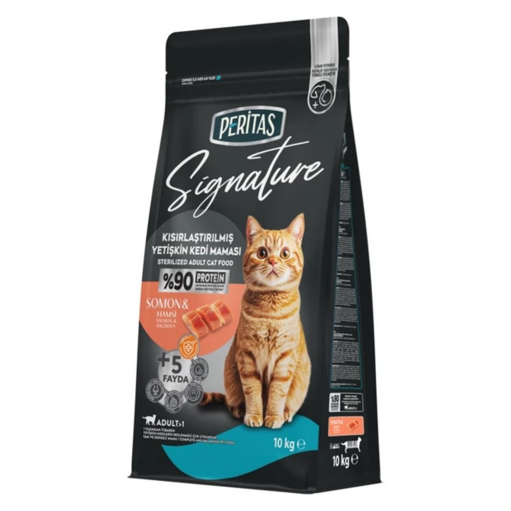Peritas Signature Somonlu 10 kg Kısırlaştırılmış Yetişkin Kedi Maması