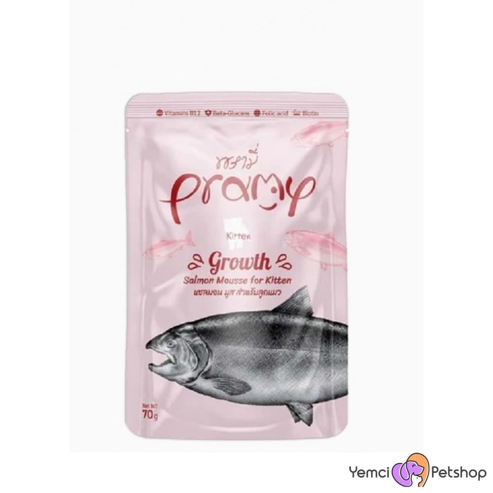 PRAMY SOMONLU YAVRU KEDİLER İÇİN KIYILMIŞ TAMAMLAYICI MAMA 70 GR