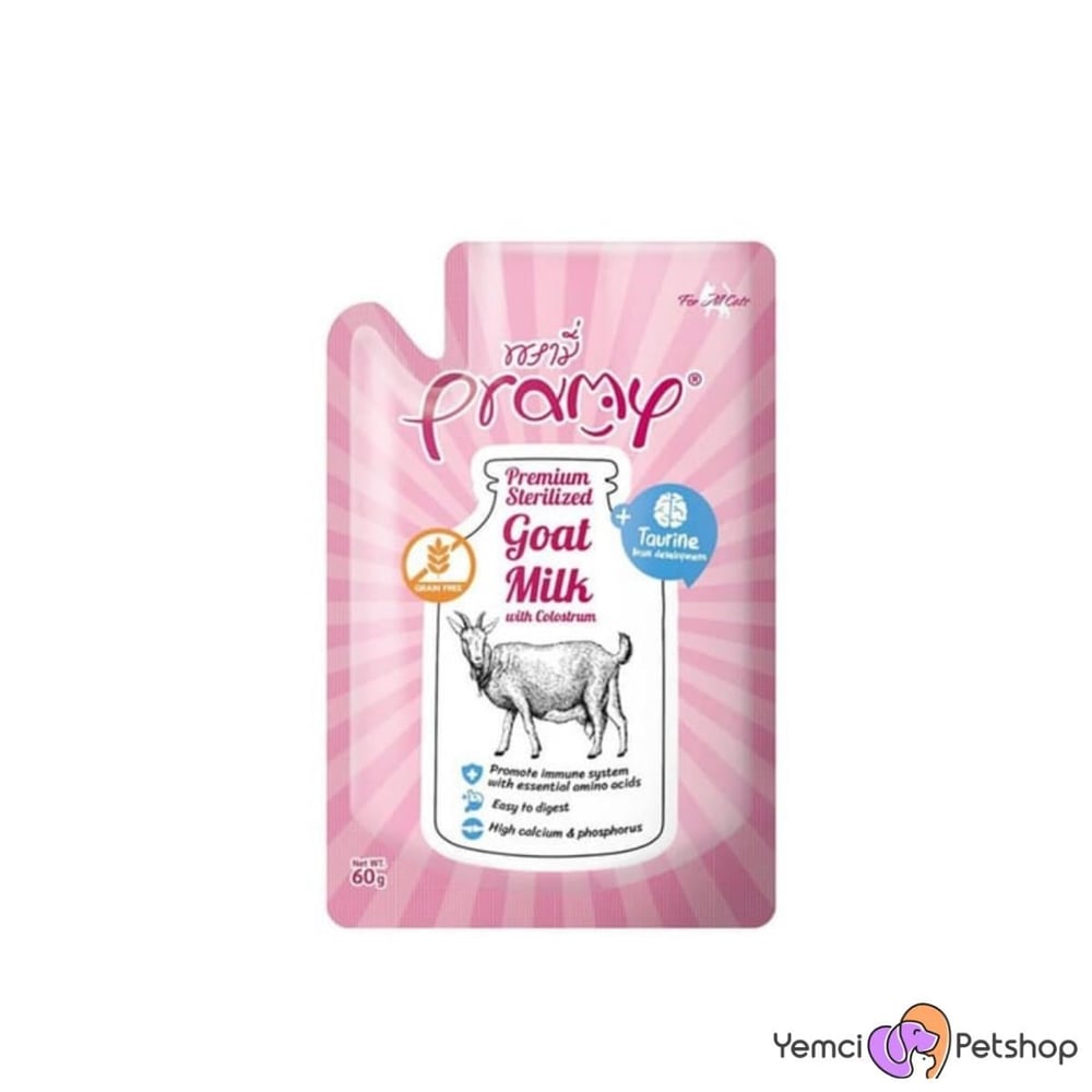 PRAMY YAVRU KEDİLER İÇİN TAURİNLİ KEÇİ SÜTÜ 60 GR
